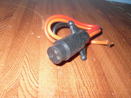 3 wire trolling motor plug - female - new old stock - free us shipping