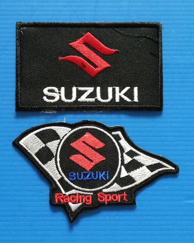 2 lot suzuki 3.inch embroidered easy iron on  patches w/ free ship