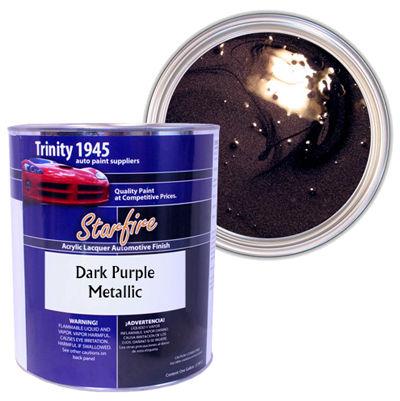 Starfire acrylic lacquer auto paint - dark purple metallic - 1 gallon