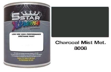 5 star xtreme charcoal mist metallic urethane paint kit - 8008