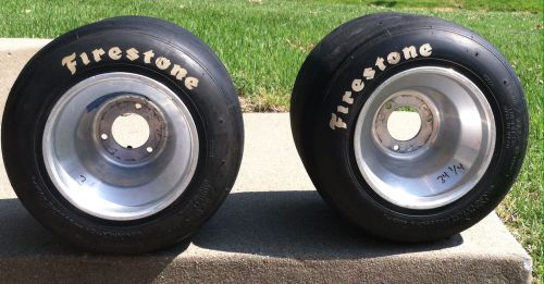 Firestone oval yjf q+ new tires kart quarter midget 1/4 6 inch speedway pavement