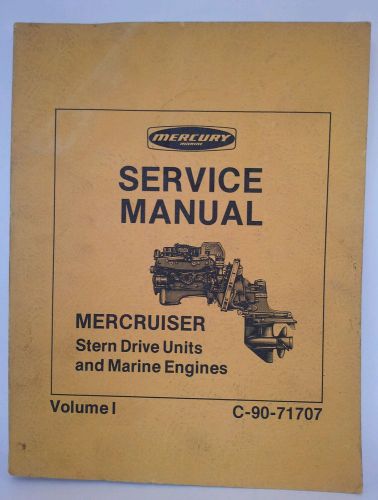 Mercury marine service manual mercruiser volume 1