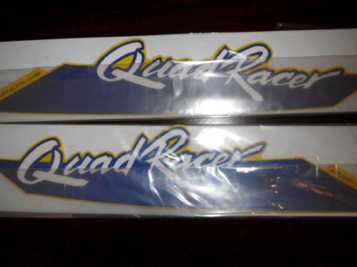 1989 quad racer front fender sticker decals suzuki quadracer  lt250r pair