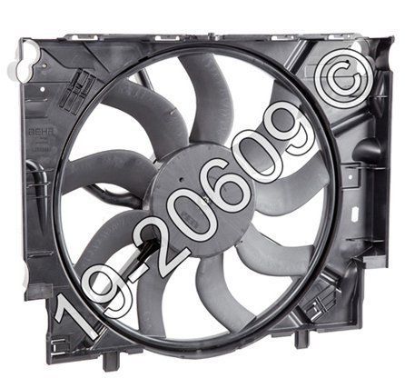 New genuine oem radiator or condenser cooling fan assembly fits bmw 535 e60 e61