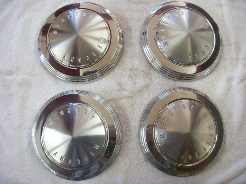 1963, 1963, 1964, 1965 mercury dog dish poverty hub caps (set of 4)