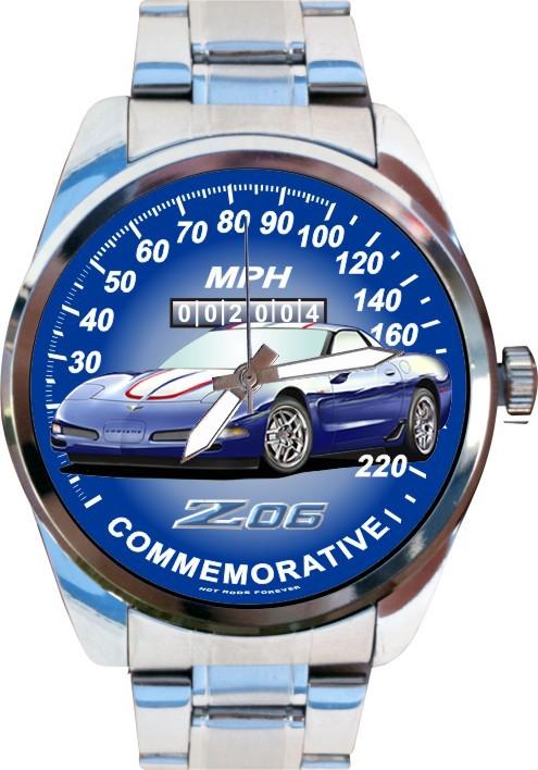 2004 vette z06 commemorative coupe special edition 220 mph speedometer art 