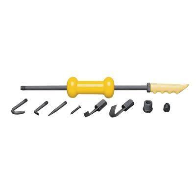 Dent and seal puller set 5 lb sliding hammer eight assorted attachments