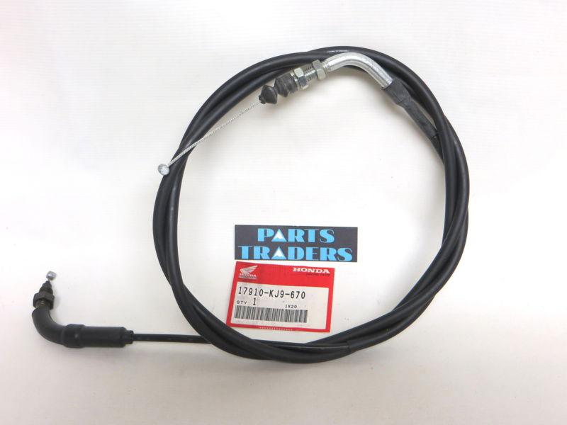 Nos honda throttle cable black vinyl ch 125 ch125 1984 17910-kj9-670
