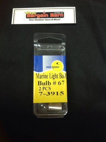 Marpac marine #67 light bulbs #7-3915 pkg 2