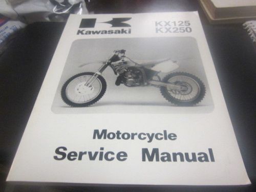 Kawasaki 92-93 kx 125 250 service manual used