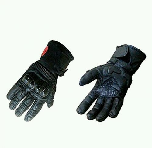Summer winter premium leather motorcycle motorbike gloves cow hide leather