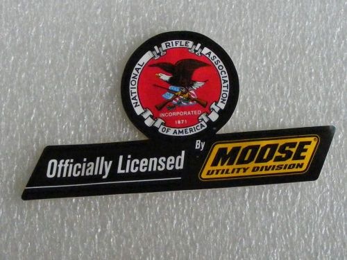 Moose nra utility division decal bike sticker fender tank national rifle assoc