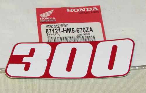 Honda lh rh side mark &#039;300&#039; for trx300a trx300fwa 1994-1997
