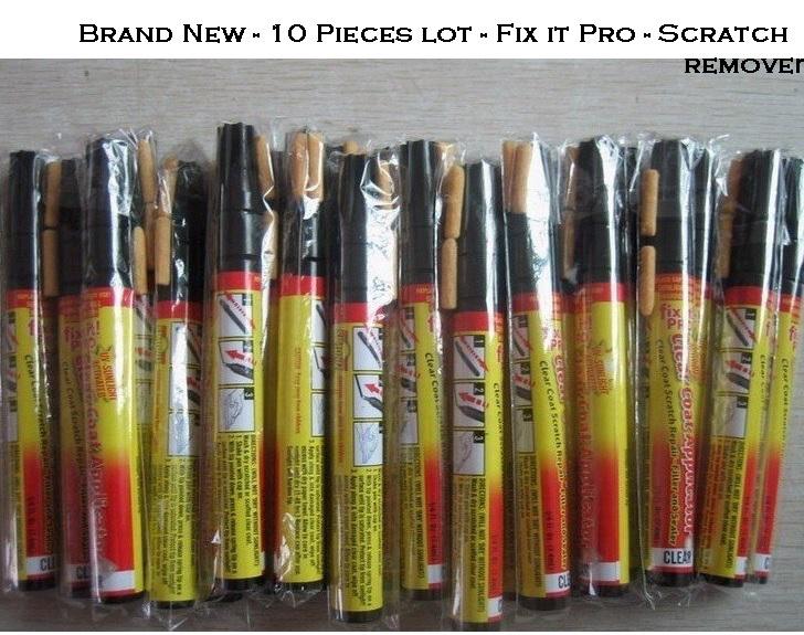 Clear car scratch fix it pro repair remover pen - 10 pens lot