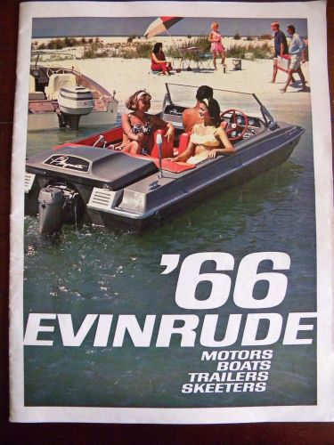 Vintage 1966 evinrude motors boats trailers skeeters sales brochure