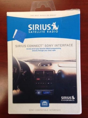 Sirius satellite radio- sirius connect sony interface