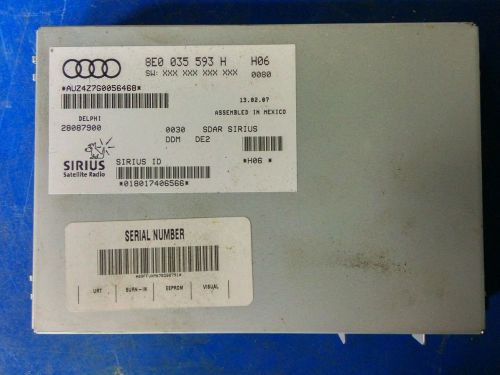 Audi vw volkswagen sirius satellite radio tuner module 8e0 035 593 h