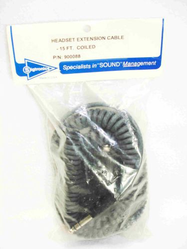 Sigtronics coiled headset extension cord 15 feet