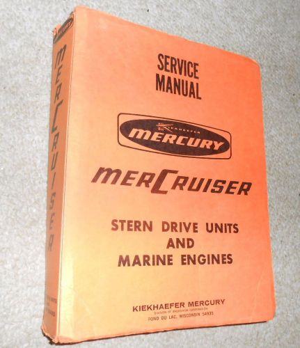 Vintage mercury service repair manual mercruiser stern drive units &amp; marine eng.