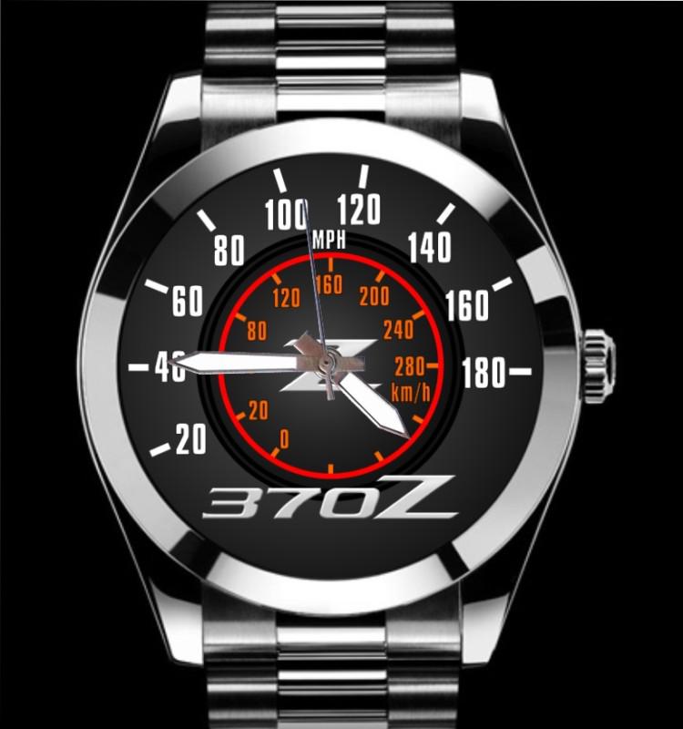 370z nissan 2009 2010 2011 180 mph  speedometer mph meter auto stainless watch