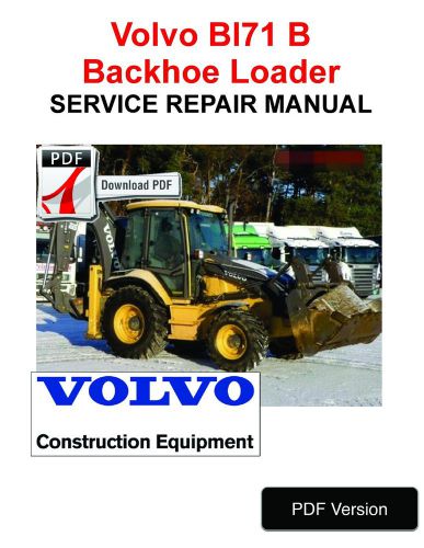 Volvo bl71b backhoe loader service repair manual