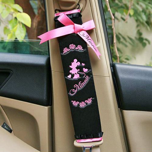 Car seat belt decoration sleeve cover / minnie mouse / single