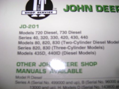John deere it manual 720,730,40,320,330,420,430,440,80,820,830,435d
