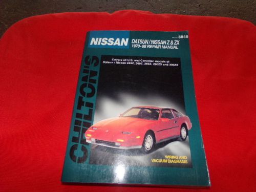 Chiltons nissan datsun/nissan z and zx  repair manual 1970-88
