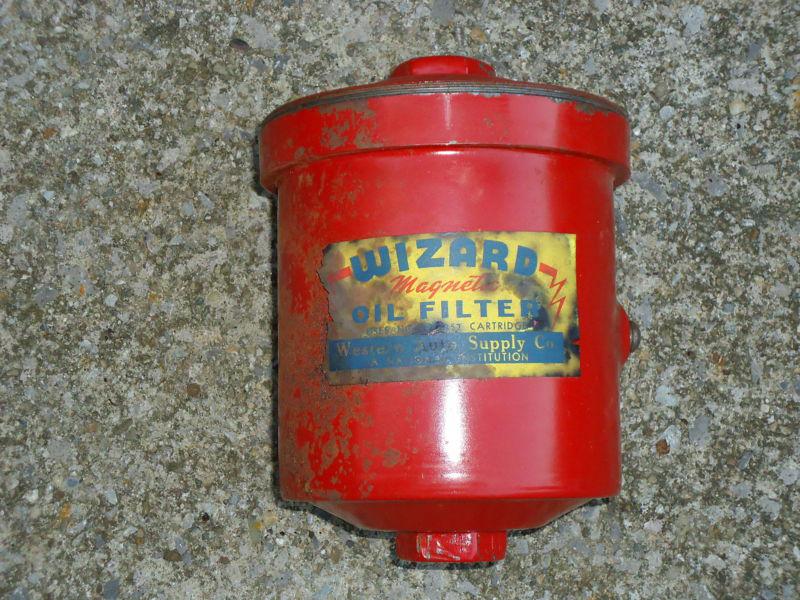 Unknown wizard oil filter canister car truck tractor universal