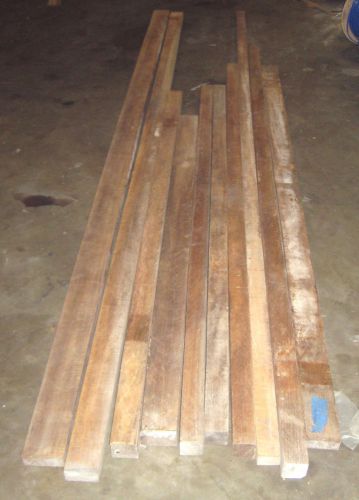 10 pieces of misc. rough cut teak boards approximately 75 board feet (w)