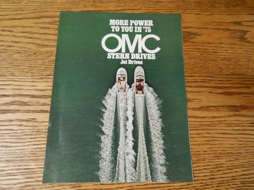 Omc stern drives jet drives brochure 1975