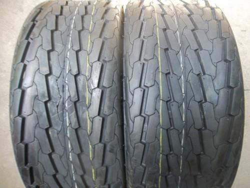 Two 20.5/8.00x10, 20.5/800-10 tubeless 6 ply boat, utility, trailer tires