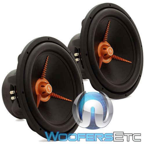 Pair of precision power pc.15 15&#034; 900w rms dual 2-ohm subwoofer