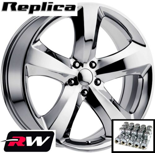 Chrysler 300 c wheels 20 inch 2011-2014 challenger r/t se chrome rims &amp; lug nuts