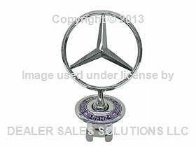 Mercedes w140 s-class hood star emblem genuine front engine lid insignia