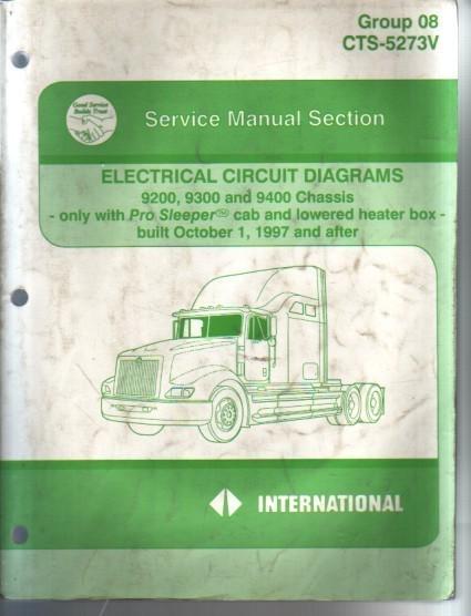 Find International 9200 9300 9400 Truck Service Manual