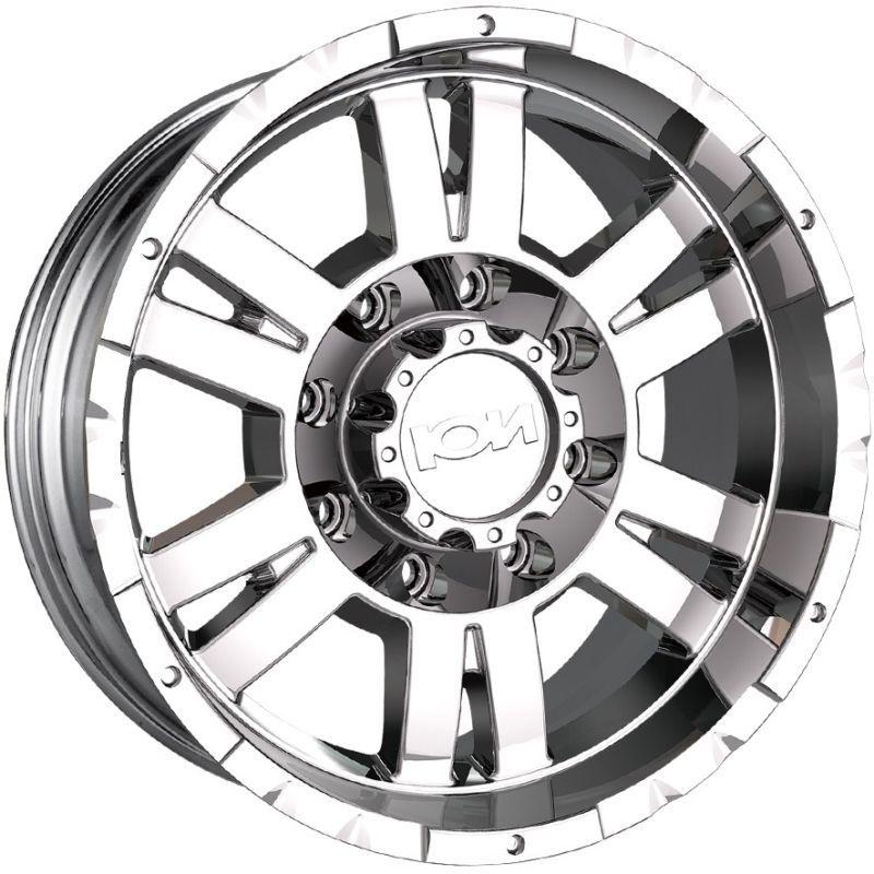 17" x 8" ion alloy chevy tahoe suburban yukon chrome 5x5 5x127 wheels rims