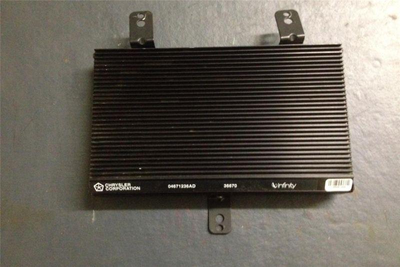 97 98 99 00 sebring convertible infinity amplifier amp 04671236ad chrysler