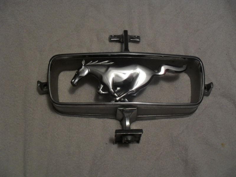 Vintage ford mustang grille corral and horse