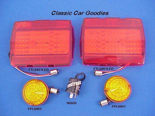 1964-1966 ford mustang led lights kit. park tail flasher 1965