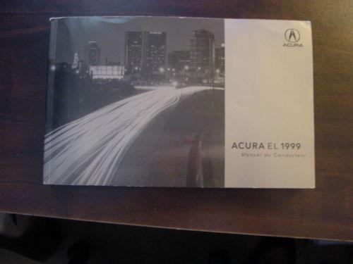1999 acura el french owners owner's manual book 
