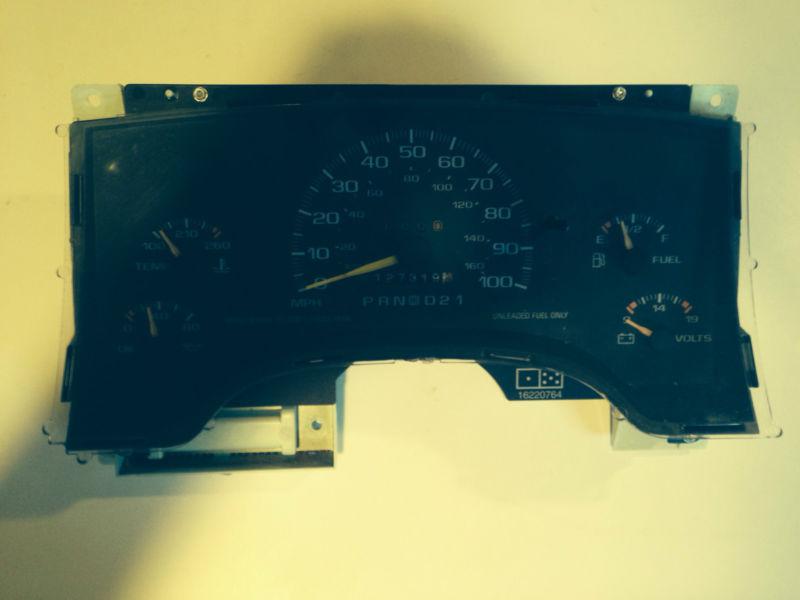 96 97 s10 s15 sonoma jimmy speedometer instrument cluster dash panel 127,319