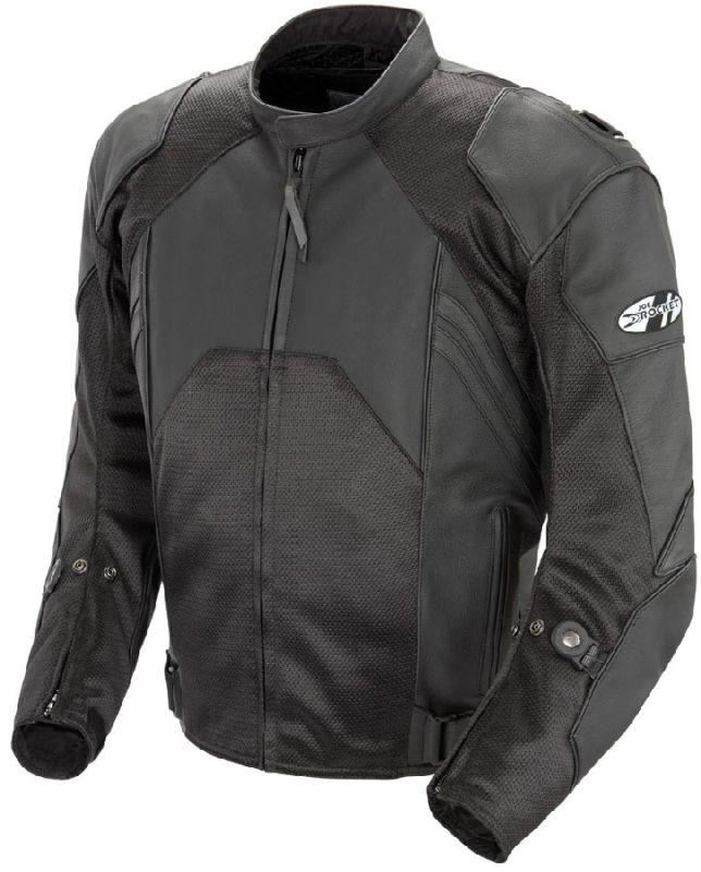 New joe rocket radar leather race jacket black size 48