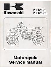 2003 kawasaki klx125/klx125l service manual oem new in package