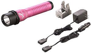 Streamlight 74350 breast cancer awareness strion pink ac/dc led flashlight kit