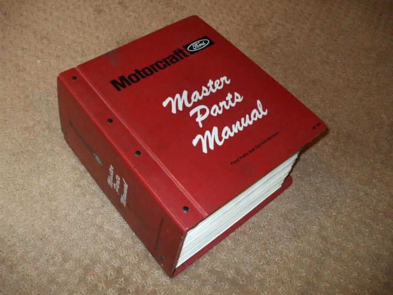 Factory ford motorcraft parts manual 1960-1998 listings,electrical & carburetor