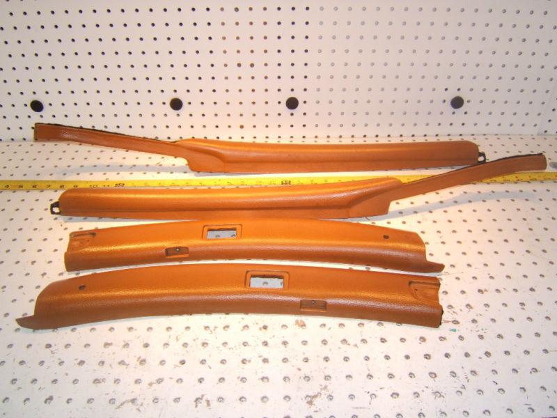 Mercedes r107 450sl only windshield  frame bamboo 4 covers, one set of  4 covers