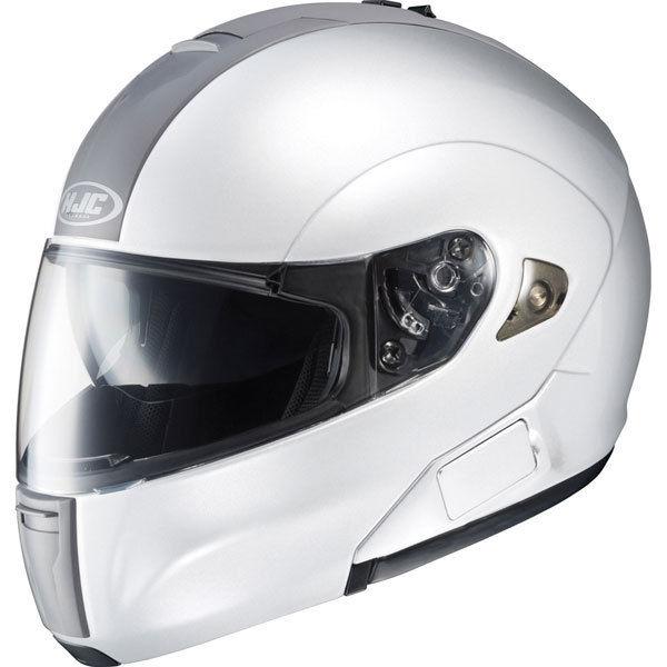 White xl hjc is-max bluetooth modular helmet