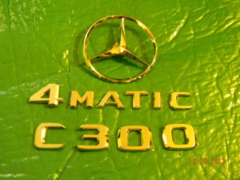  mercedes benz c 300 trunk emblem , and 4matic  9.99 shipping 3.50  to lower 48