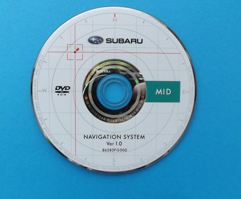 Subaru navigation system dvd disc gps mid map,white ver.1.0